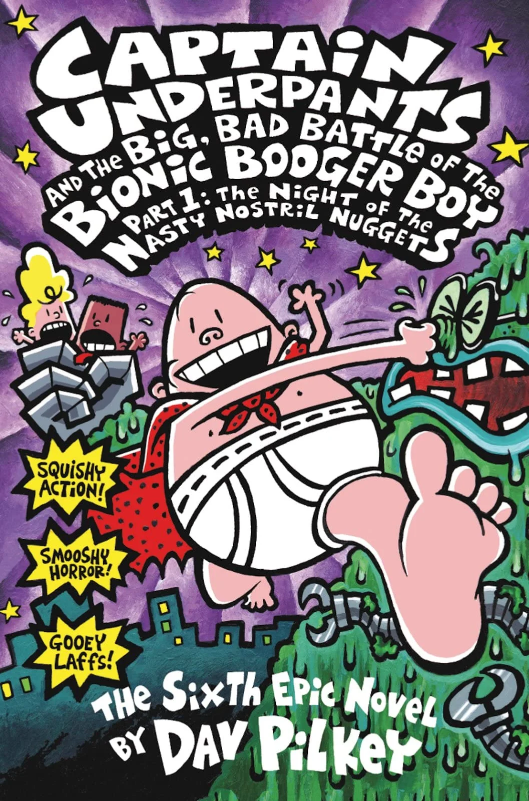 Cover of Captain Underpants and the Big, Bad Battle of the Bionic Booger Boy, Part One
